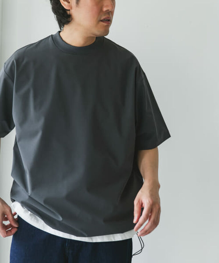URBAN RESEARCH DOORS「DOORS 『吸水速乾/UVカット/防シワ』ダブルクロス ストレッチプルオーバー」|Tシャツ・カットソー|