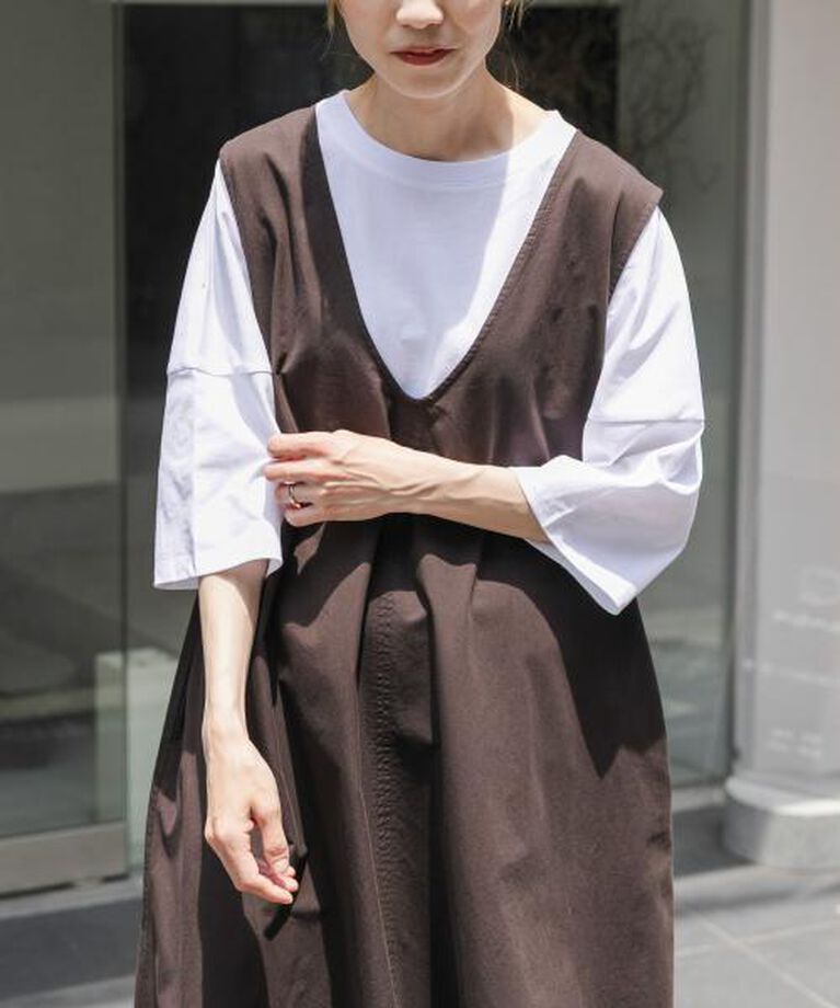 URBAN RESEARCH DOORS「DOORS FORK&SPOON　ハイツイストコットンワイドTシャツ」|Tシャツ・カットソー|