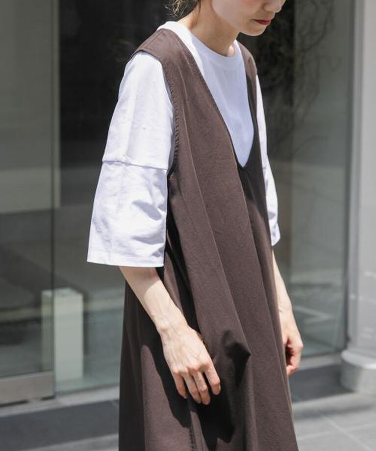 URBAN RESEARCH DOORS「DOORS FORK&SPOON　ハイツイストコットンワイドTシャツ」|Tシャツ・カットソー|