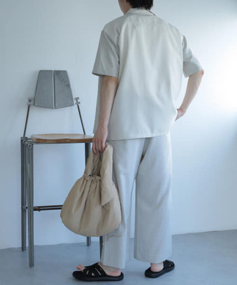 SENSE OF PLACE by URBAN RESEARCH「SENSE OF PLACE 『セットアップ対応』『イージーケア』チェックリネンライクボリュームワイドパンツ」|その他|
