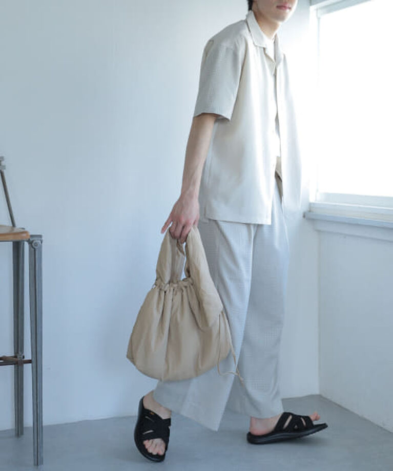 SENSE OF PLACE by URBAN RESEARCH「SENSE OF PLACE 『セットアップ対応』『イージーケア』チェックリネンライクボリュームワイドパンツ」|その他|
