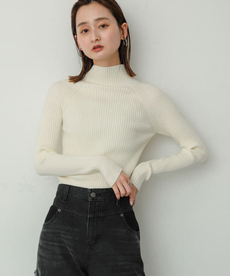 SENSE OF PLACE by URBAN RESEARCH「SENSE OF PLACE ストレッチリブハイネックセーター」|ニット・セーター|
