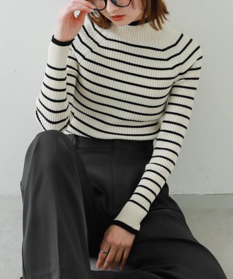 SENSE OF PLACE by URBAN RESEARCH「SENSE OF PLACE ストレッチリブハイネックセーター」|ニット・セーター|