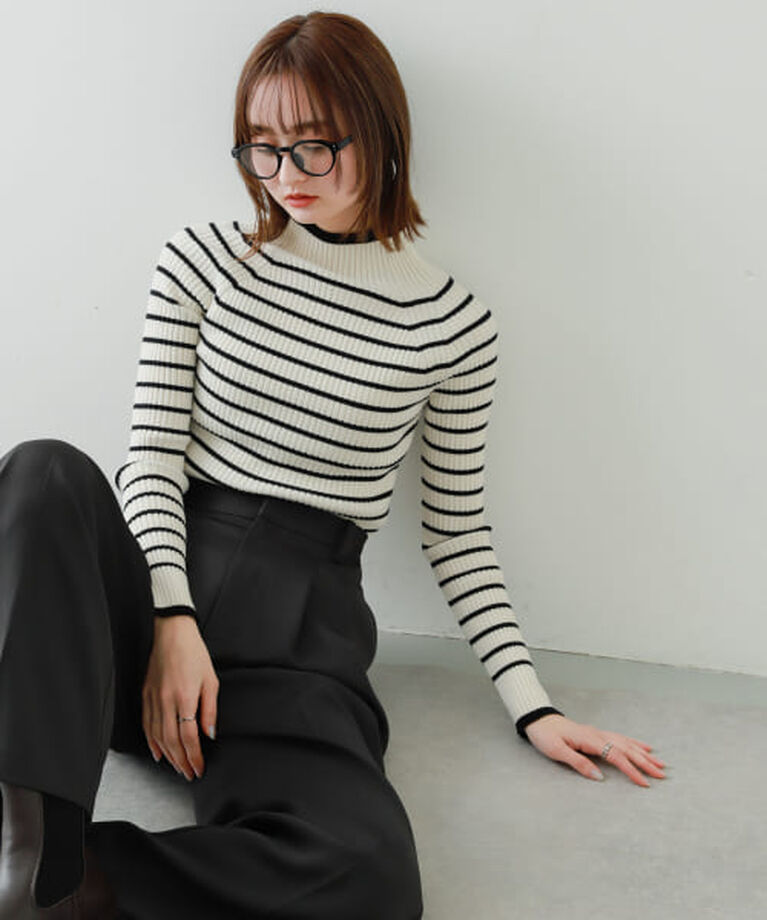 SENSE OF PLACE by URBAN RESEARCH「SENSE OF PLACE ストレッチリブハイネックセーター」|ニット・セーター|