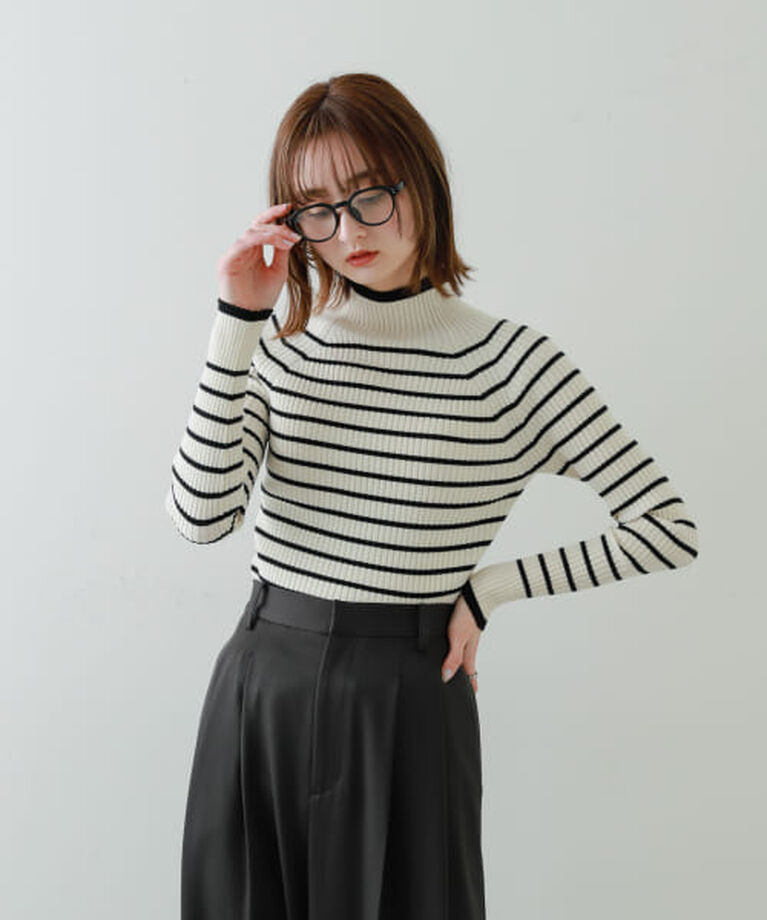SENSE OF PLACE by URBAN RESEARCH「SENSE OF PLACE ストレッチリブハイネックセーター」|ニット・セーター|