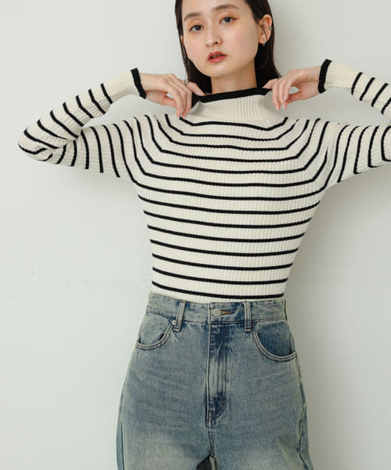 SENSE OF PLACE by URBAN RESEARCH「SENSE OF PLACE ストレッチリブハイネックセーター」|ニット・セーター|