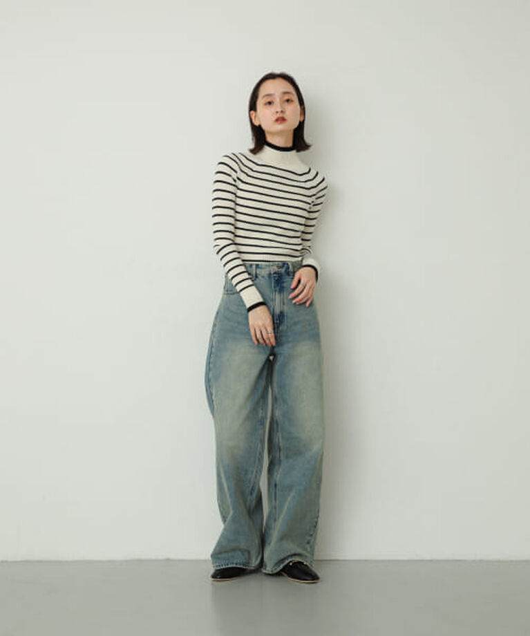 SENSE OF PLACE by URBAN RESEARCH「SENSE OF PLACE ストレッチリブハイネックセーター」|ニット・セーター|