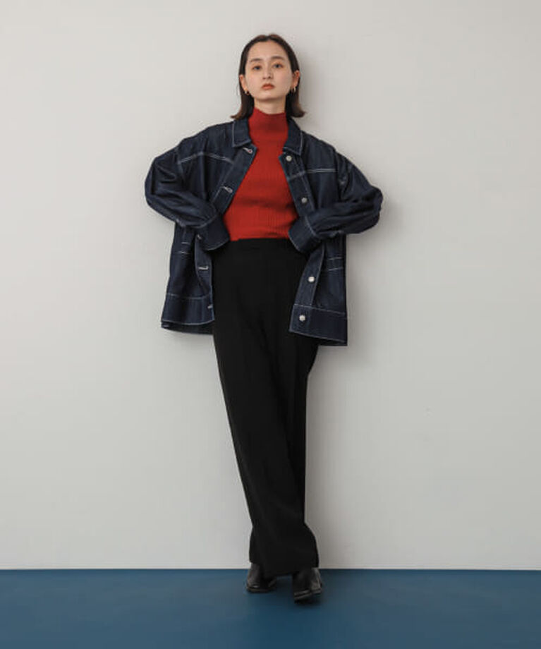 SENSE OF PLACE by URBAN RESEARCH「SENSE OF PLACE ストレッチリブハイネックセーター」|ニット・セーター|