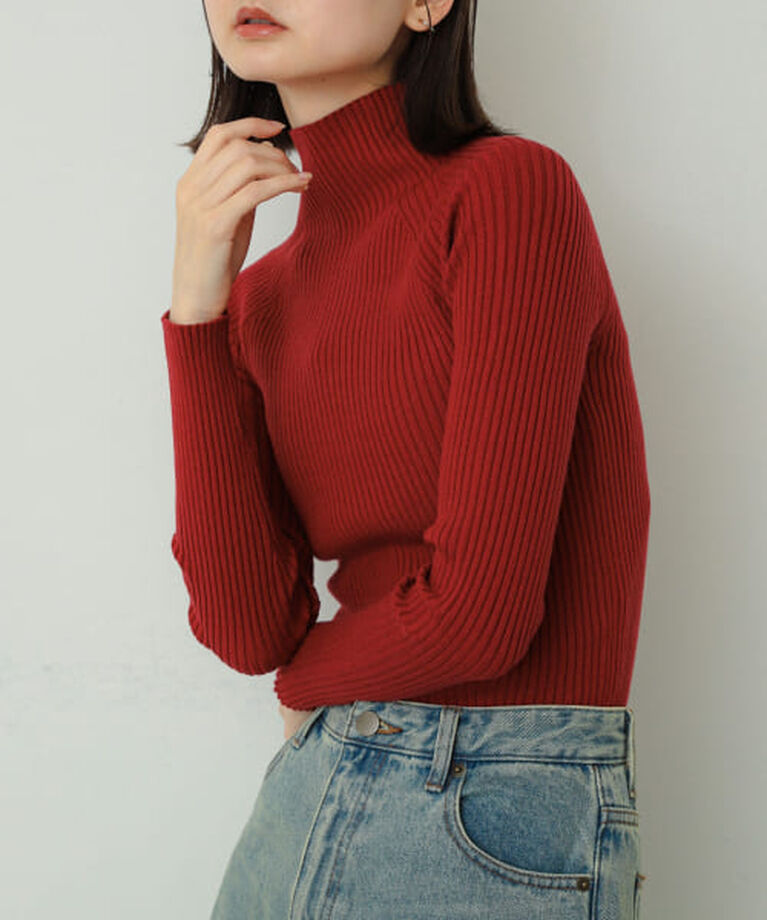 SENSE OF PLACE by URBAN RESEARCH「SENSE OF PLACE ストレッチリブハイネックセーター」|ニット・セーター|