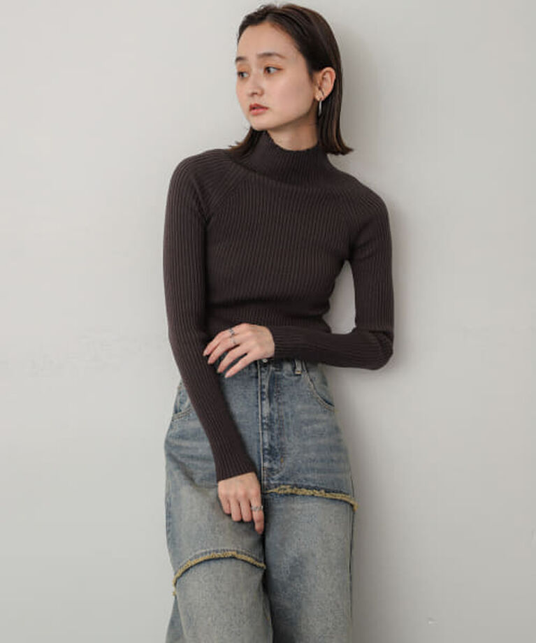 SENSE OF PLACE by URBAN RESEARCH「SENSE OF PLACE ストレッチリブハイネックセーター」|ニット・セーター|