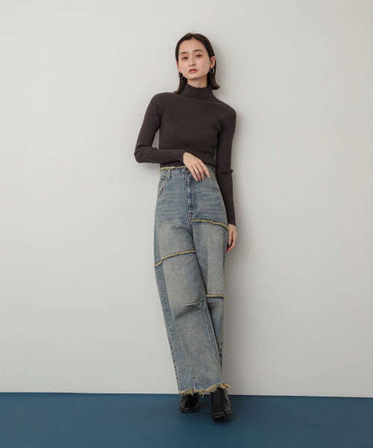 SENSE OF PLACE by URBAN RESEARCH「SENSE OF PLACE ストレッチリブハイネックセーター」|ニット・セーター|