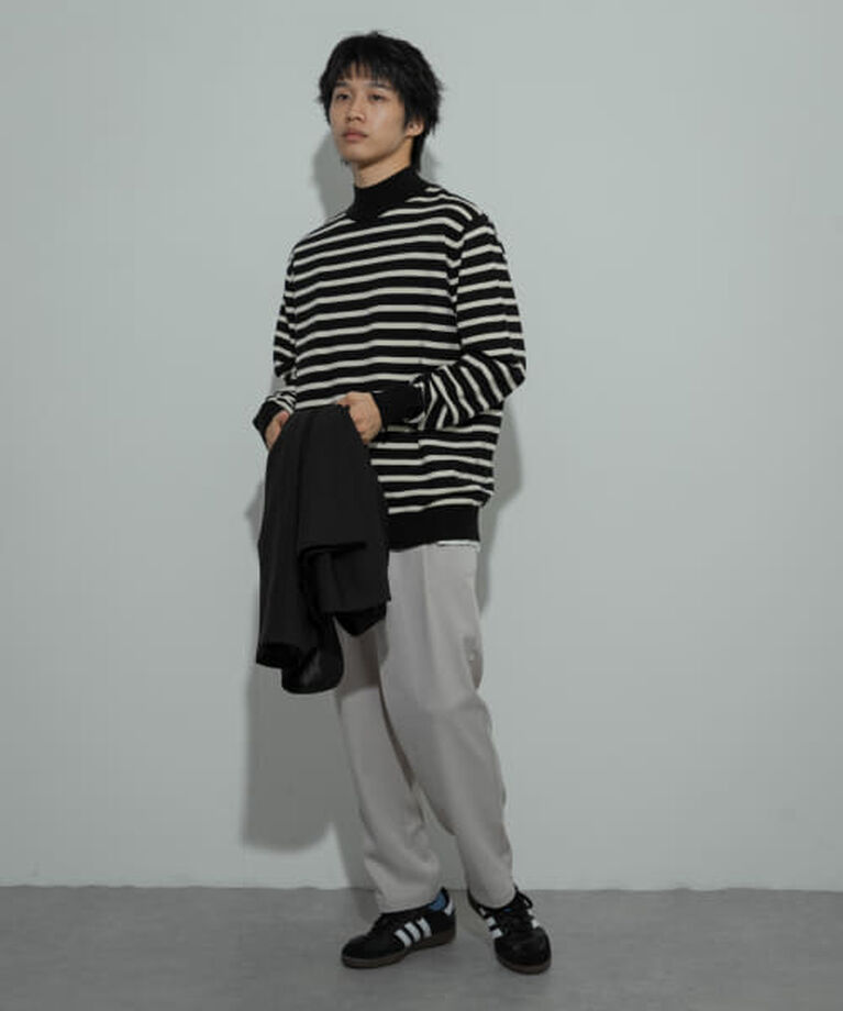 SENSE OF PLACE by URBAN RESEARCH「SENSE OF PLACE 『ユニセックス』『洗濯可』ストレッチモックネックニット」|ニット・セーター|