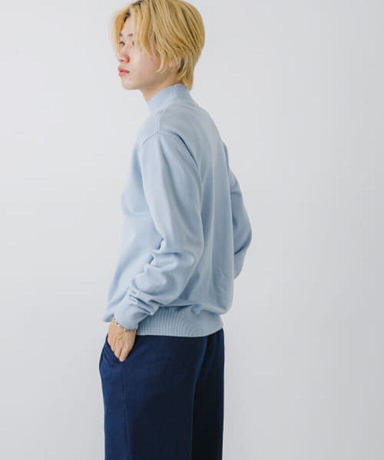 SENSE OF PLACE by URBAN RESEARCH「SENSE OF PLACE 『ユニセックス』『洗濯可』ストレッチモックネックニット」|ニット・セーター|