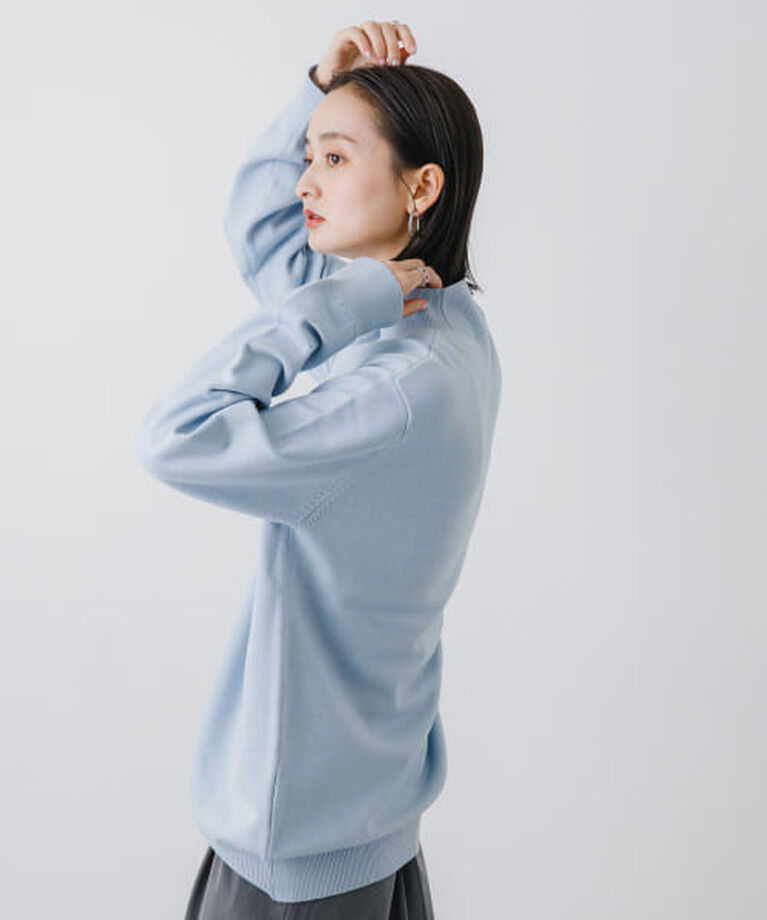 SENSE OF PLACE by URBAN RESEARCH「SENSE OF PLACE 『ユニセックス』『洗濯可』ストレッチモックネックニット」|ニット・セーター|