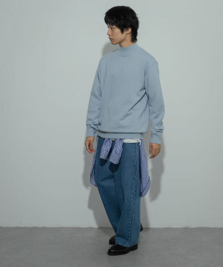 SENSE OF PLACE by URBAN RESEARCH「SENSE OF PLACE 『ユニセックス』『洗濯可』ストレッチモックネックニット」|ニット・セーター|