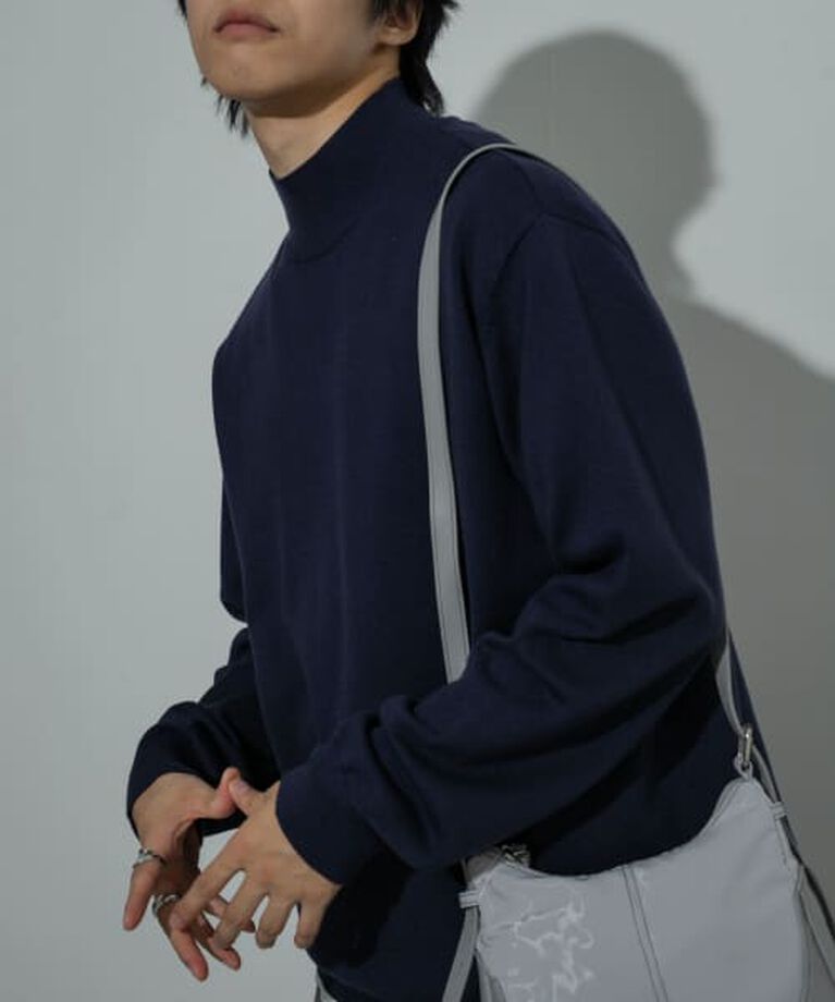 SENSE OF PLACE by URBAN RESEARCH「SENSE OF PLACE 『ユニセックス』『洗濯可』ストレッチモックネックニット」|ニット・セーター|