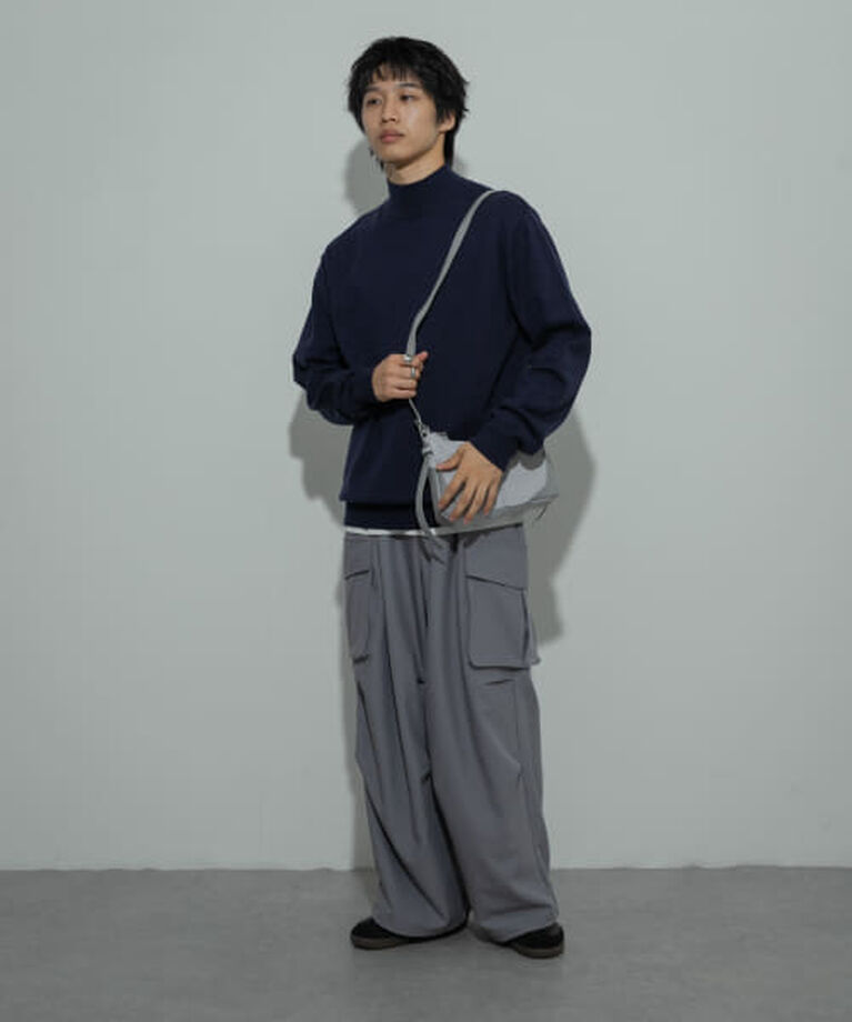SENSE OF PLACE by URBAN RESEARCH「SENSE OF PLACE 『ユニセックス』『洗濯可』ストレッチモックネックニット」|ニット・セーター|