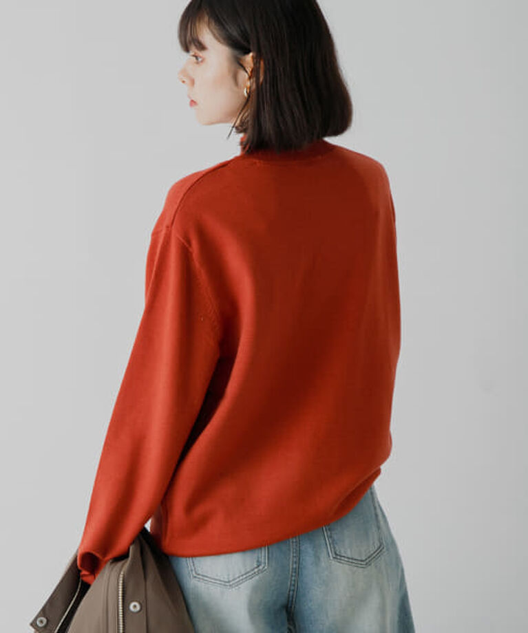 SENSE OF PLACE by URBAN RESEARCH「SENSE OF PLACE 『ユニセックス』『洗濯可』ストレッチモックネックニット」|ニット・セーター|