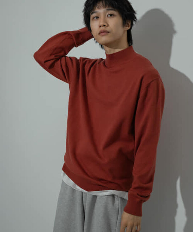 SENSE OF PLACE by URBAN RESEARCH「SENSE OF PLACE 『ユニセックス』『洗濯可』ストレッチモックネックニット」|ニット・セーター|