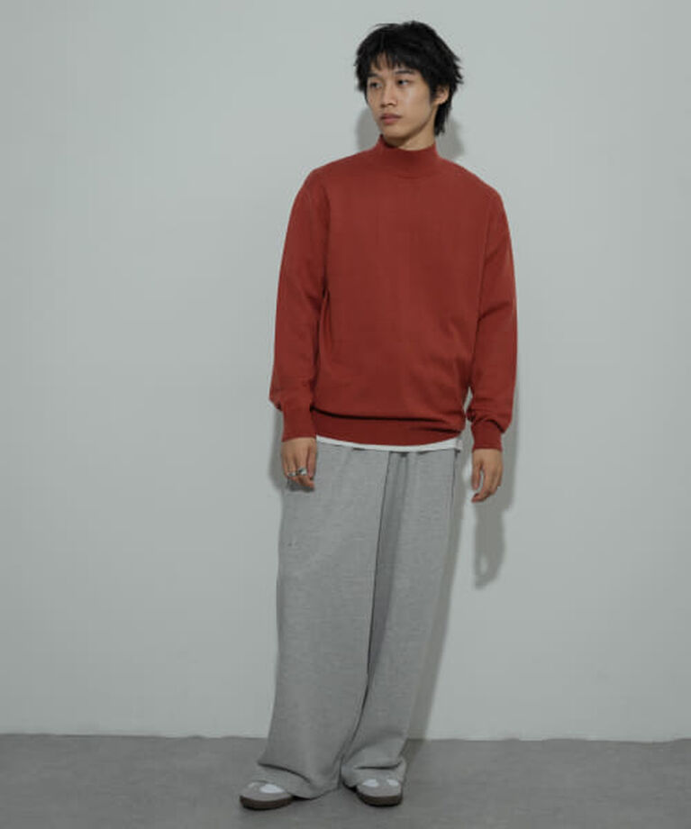 SENSE OF PLACE by URBAN RESEARCH「SENSE OF PLACE 『ユニセックス』『洗濯可』ストレッチモックネックニット」|ニット・セーター|
