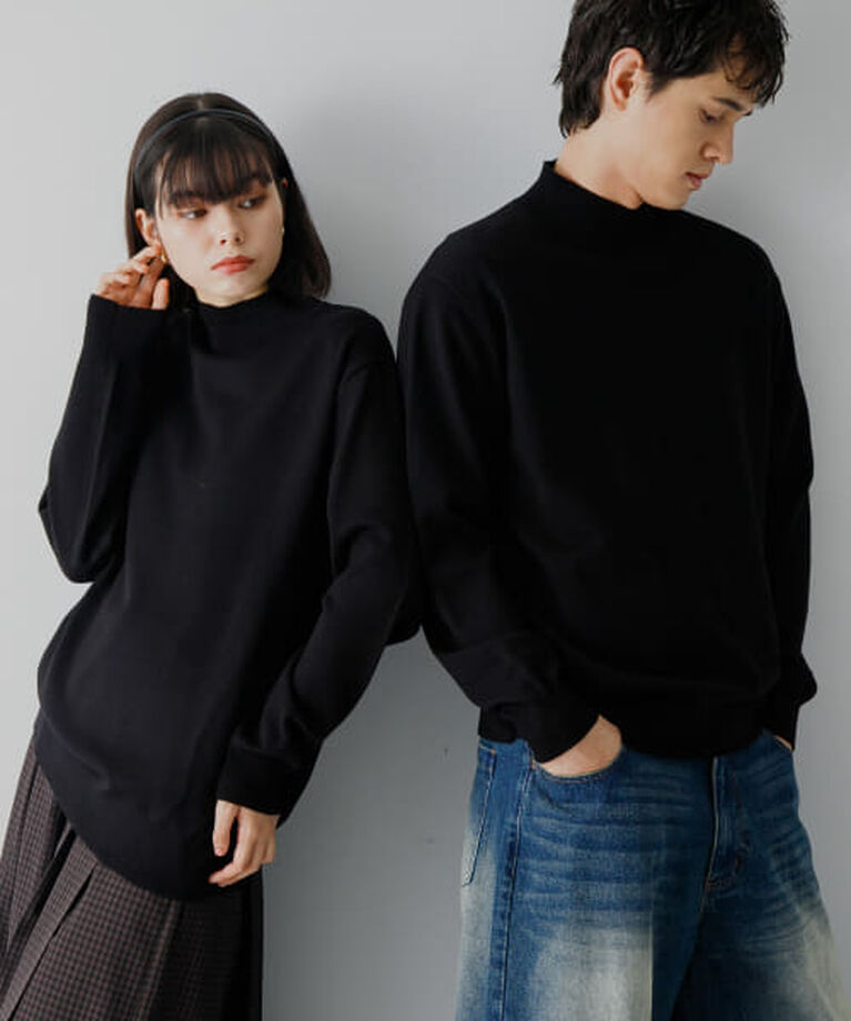 SENSE OF PLACE by URBAN RESEARCH「SENSE OF PLACE 『ユニセックス』『洗濯可』ストレッチモックネックニット」|ニット・セーター|