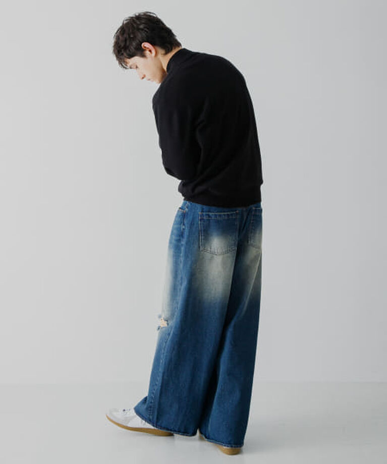 SENSE OF PLACE by URBAN RESEARCH「SENSE OF PLACE 『ユニセックス』『洗濯可』ストレッチモックネックニット」|ニット・セーター|