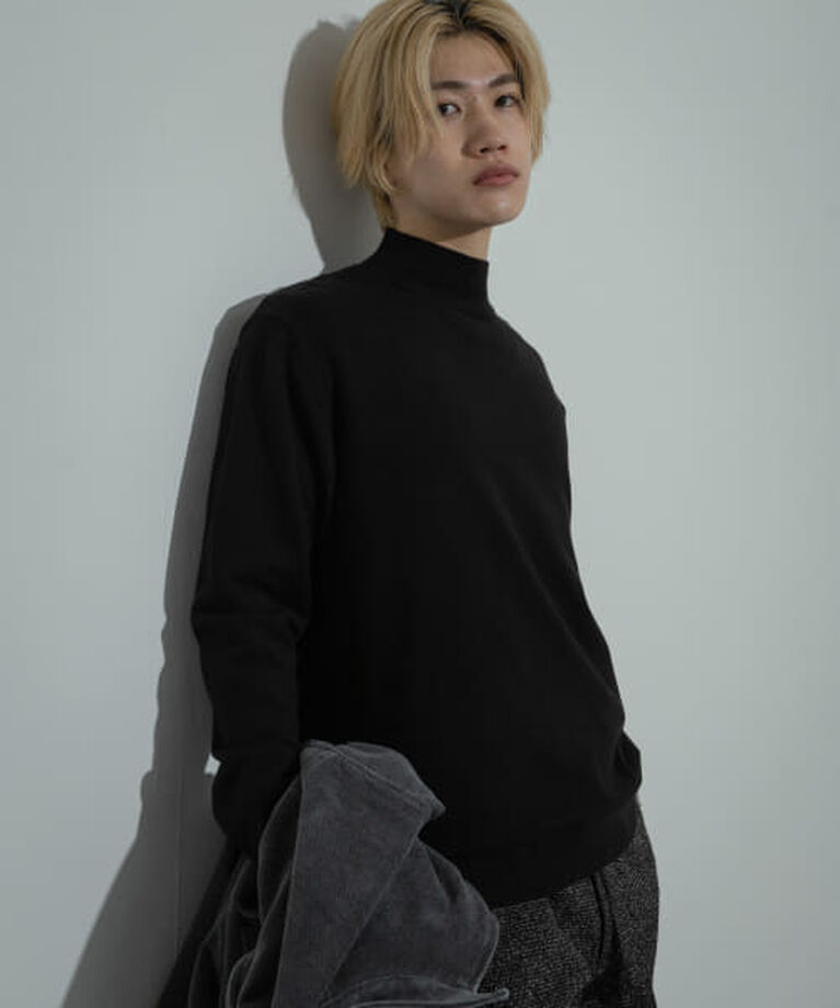 SENSE OF PLACE by URBAN RESEARCH「SENSE OF PLACE 『ユニセックス』『洗濯可』ストレッチモックネックニット」|ニット・セーター|
