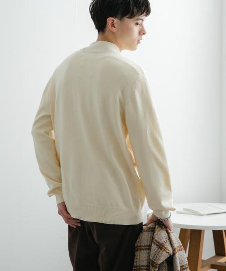 SENSE OF PLACE by URBAN RESEARCH「SENSE OF PLACE 『ユニセックス』『洗濯可』ストレッチモックネックニット」|ニット・セーター|