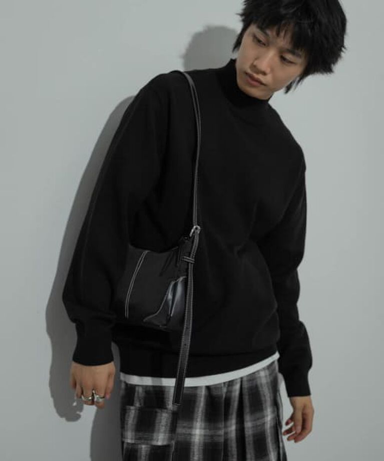 SENSE OF PLACE by URBAN RESEARCH「SENSE OF PLACE 『ユニセックス』『洗濯可』ストレッチモックネックニット」|ニット・セーター|