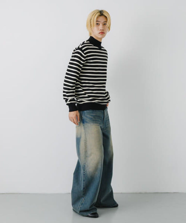 SENSE OF PLACE by URBAN RESEARCH「SENSE OF PLACE 『ユニセックス』『洗濯可』ストレッチモックネックニット」|ニット・セーター|