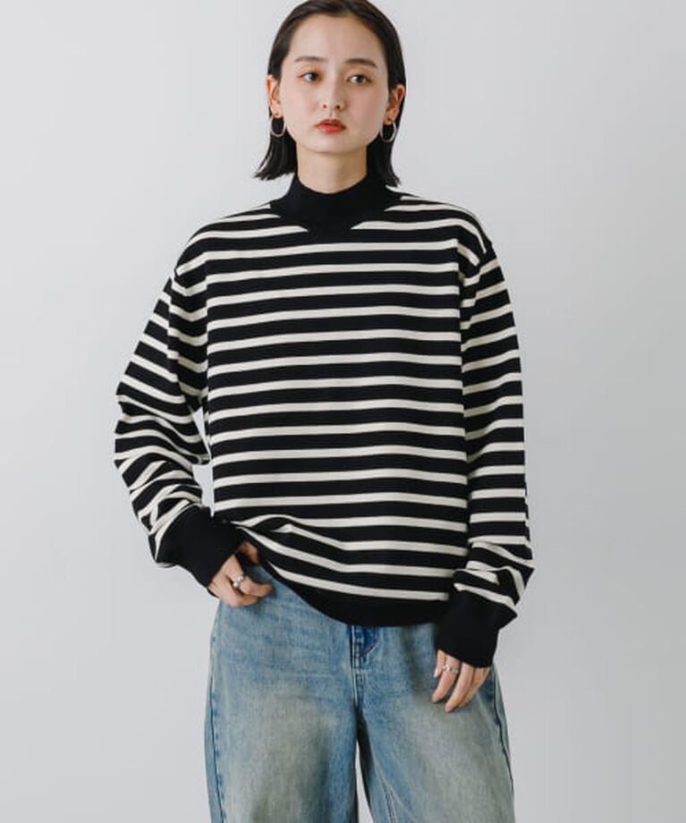 SENSE OF PLACE by URBAN RESEARCH「SENSE OF PLACE 『ユニセックス』『洗濯可』ストレッチモックネックニット」|ニット・セーター|