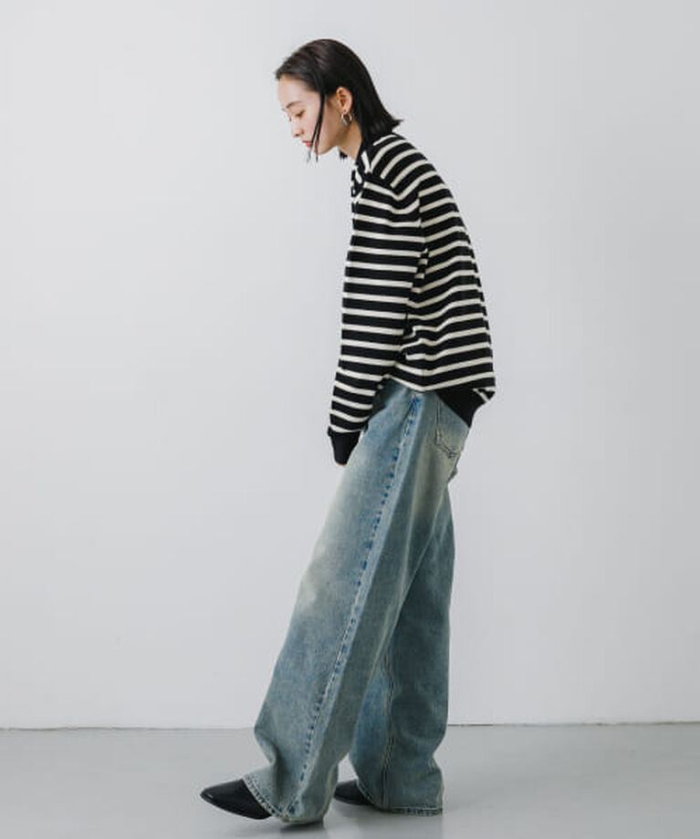 SENSE OF PLACE by URBAN RESEARCH「SENSE OF PLACE 『ユニセックス』『洗濯可』ストレッチモックネックニット」|ニット・セーター|