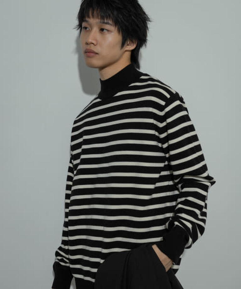 SENSE OF PLACE by URBAN RESEARCH「SENSE OF PLACE 『ユニセックス』『洗濯可』ストレッチモックネックニット」|ニット・セーター|