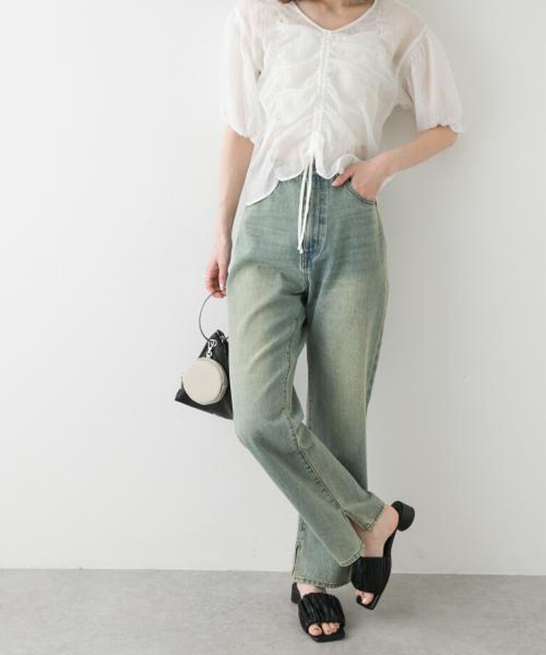 SENSE OF PLACE by URBAN RESEARCH「SENSE OF PLACE ハイウエストストレートデニム」|デニム|