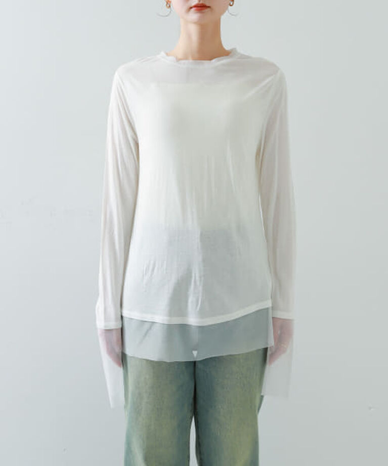 SENSE OF PLACE by URBAN RESEARCH「SENSE OF PLACE シアーレイヤードTシャツ」|Tシャツ・カットソー|
