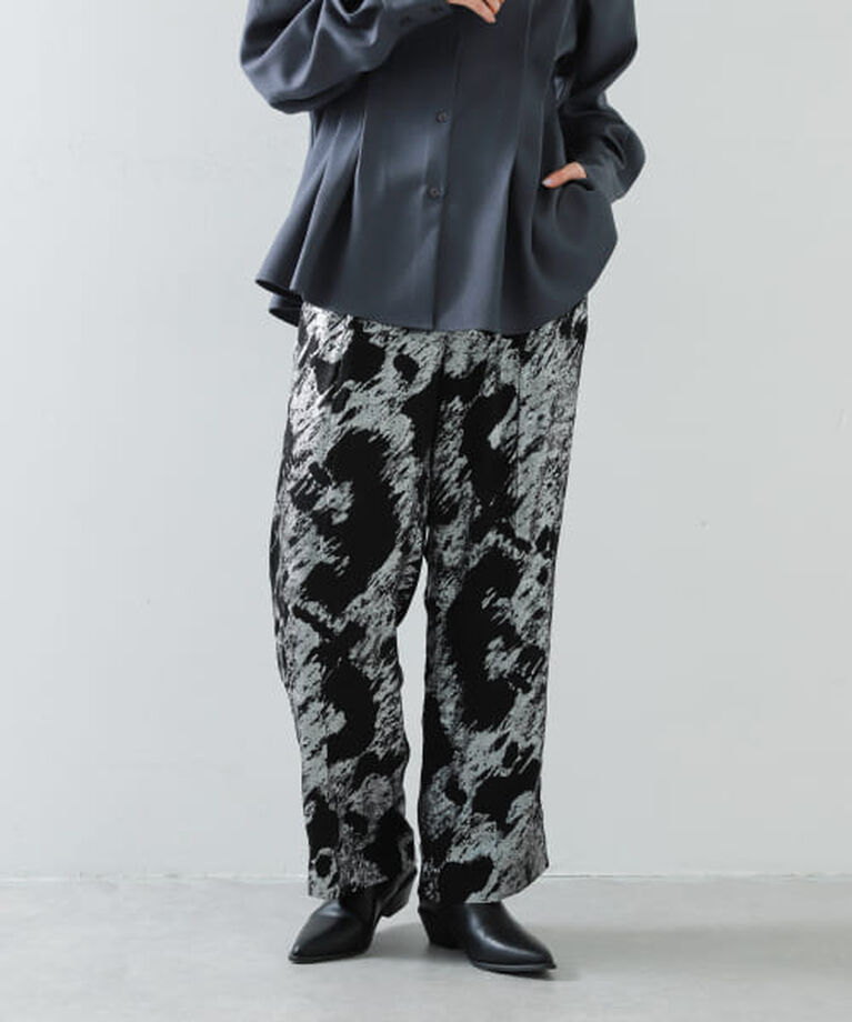 SENSE OF PLACE by URBAN RESEARCH「SENSE OF PLACE ハクプリントパンツ」|その他|BLACK