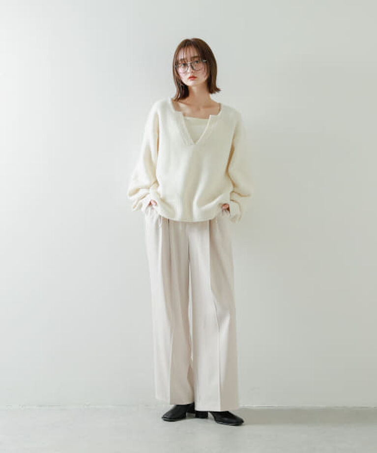 SENSE OF PLACE by URBAN RESEARCH「SENSE OF PLACE キーネックコクーンスリーブセーター」|ニット・セーター|