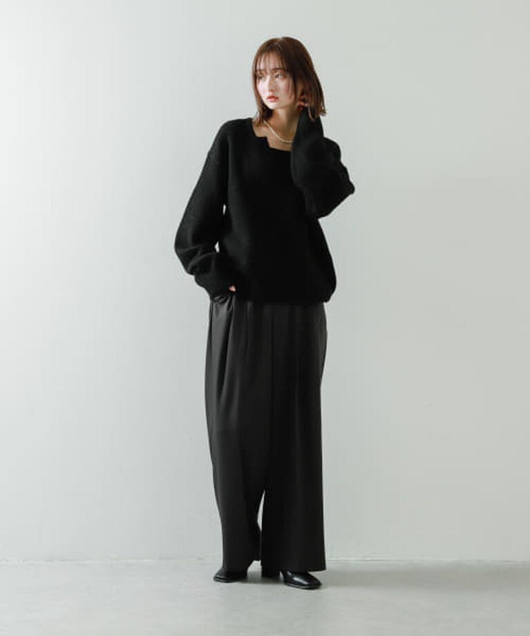 SENSE OF PLACE by URBAN RESEARCH「SENSE OF PLACE キーネックコクーンスリーブセーター」|ニット・セーター|