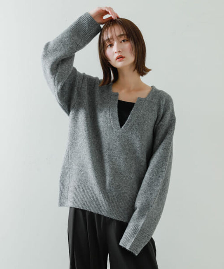 SENSE OF PLACE by URBAN RESEARCH「SENSE OF PLACE キーネックコクーンスリーブセーター」|ニット・セーター|