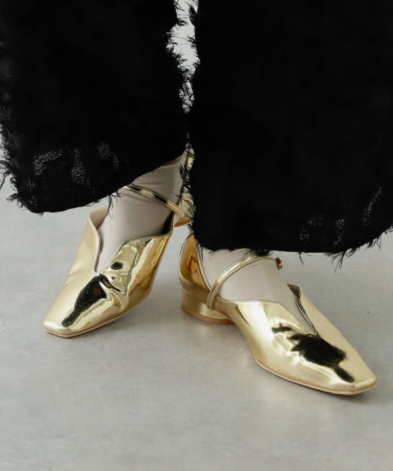 SENSE OF PLACE by URBAN RESEARCH「SENSE OF PLACE メタリックポインテッドシューズ」|パンプス|GOLD