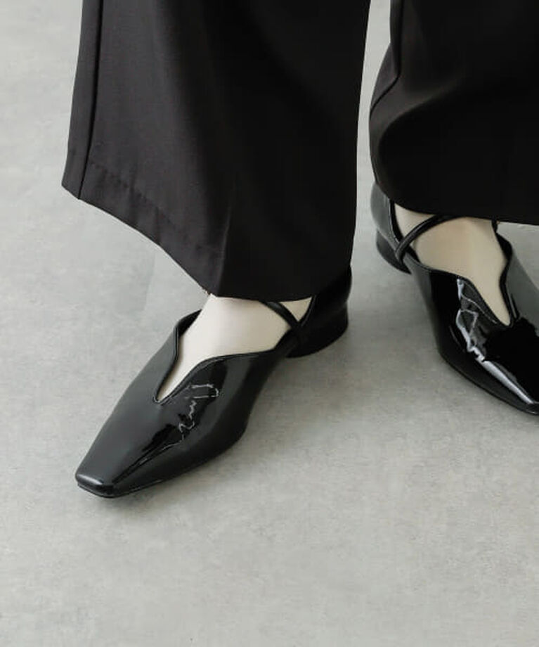 SENSE OF PLACE by URBAN RESEARCH「SENSE OF PLACE メタリックポインテッドシューズ」|パンプス|BLACK
