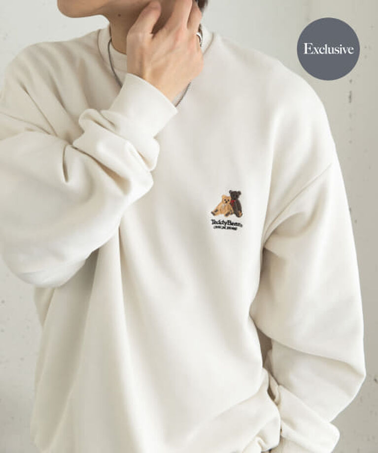 SENSE OF PLACE by URBAN RESEARCH「SENSE OF PLACE 『別注』TeddyBear×SENSE OF PLACE　クルーネックスウェット」|スウェット・ジャージ|IVORY
