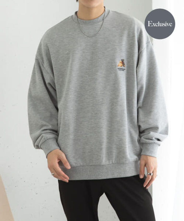 SENSE OF PLACE by URBAN RESEARCH「SENSE OF PLACE 『別注』TeddyBear×SENSE OF PLACE　クルーネックスウェット」|スウェット・ジャージ|GRAY