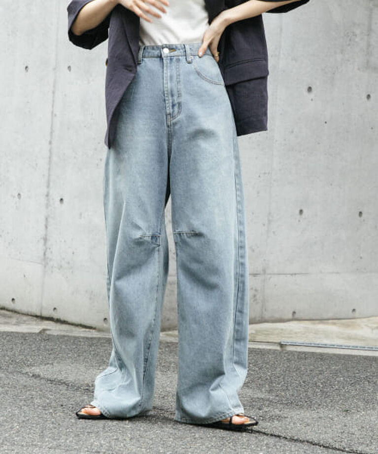 SENSE OF PLACE by URBAN RESEARCH「SENSE OF PLACE 『一部WEB限定カラー』カーブデニム」|デニム|D.INDIGO
