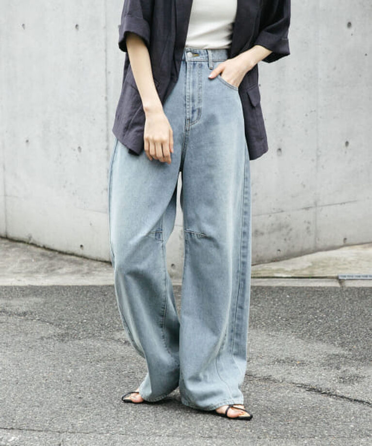 SENSE OF PLACE by URBAN RESEARCH「SENSE OF PLACE 『一部WEB限定カラー』カーブデニム」|デニム|
