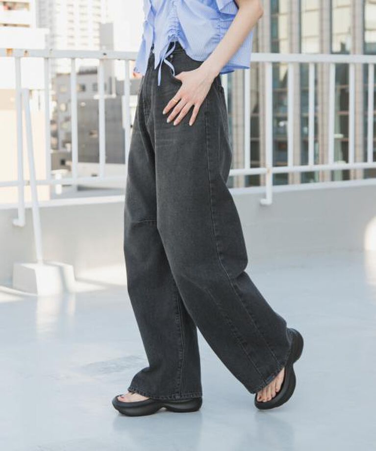 SENSE OF PLACE by URBAN RESEARCH「SENSE OF PLACE 『一部WEB限定カラー』カーブデニム」|デニム|