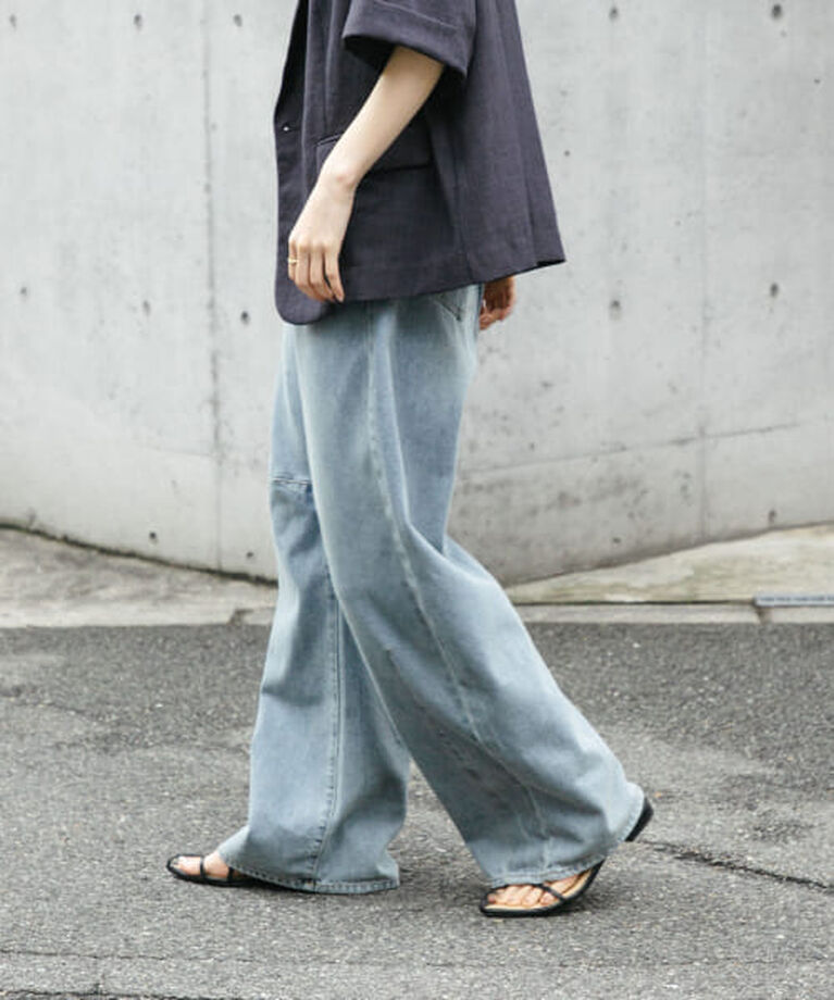 SENSE OF PLACE by URBAN RESEARCH「SENSE OF PLACE 『一部WEB限定カラー』カーブデニム」|デニム|