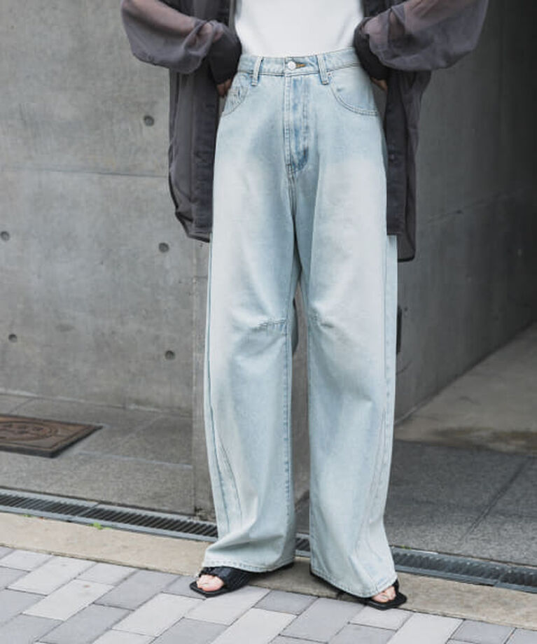 SENSE OF PLACE by URBAN RESEARCH「SENSE OF PLACE 『一部WEB限定カラー』カーブデニム」|デニム|