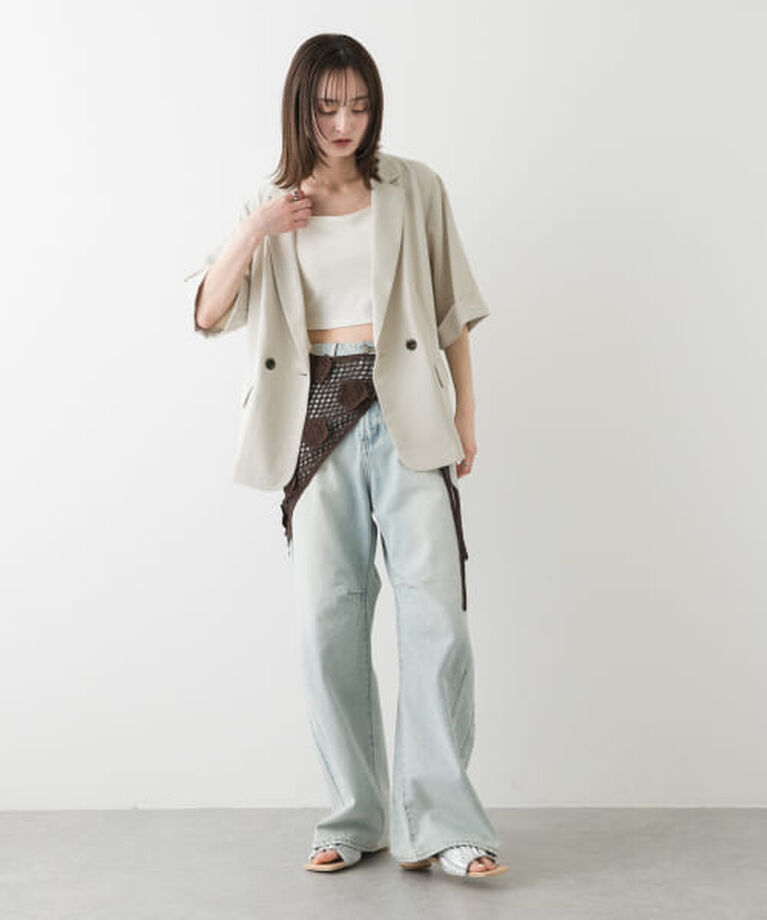 SENSE OF PLACE by URBAN RESEARCH「SENSE OF PLACE 『一部WEB限定カラー』カーブデニム」|デニム|