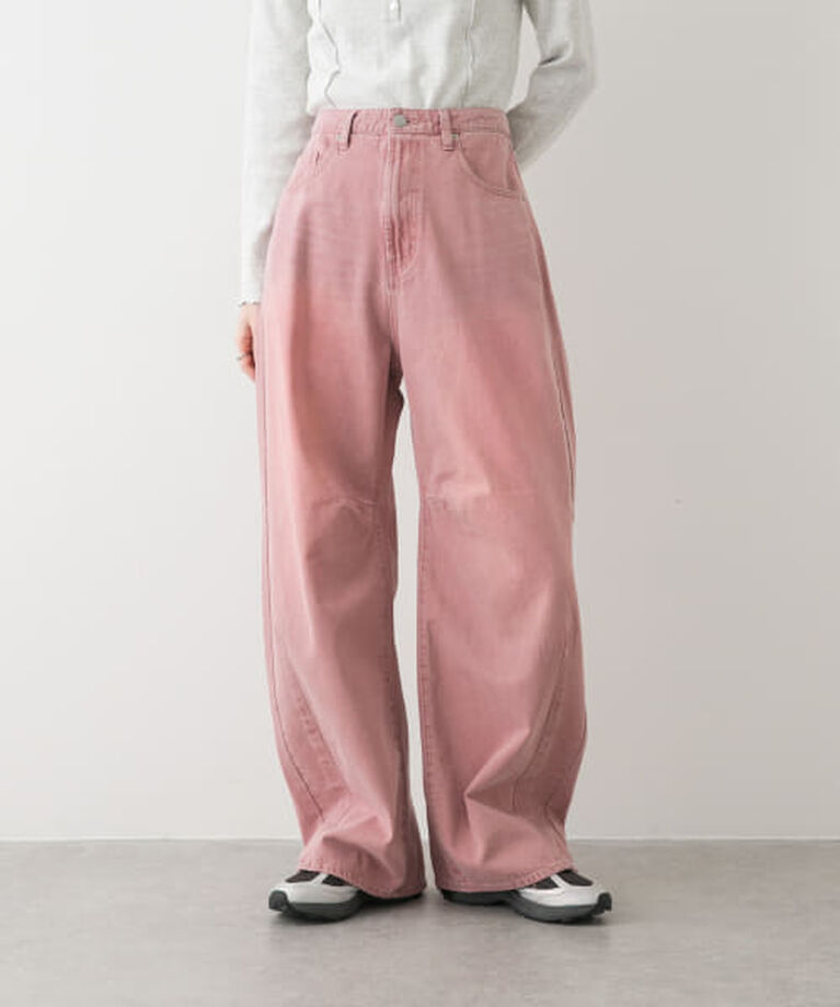 SENSE OF PLACE by URBAN RESEARCH「SENSE OF PLACE 『一部WEB限定カラー』カーブデニム」|デニム|PINK